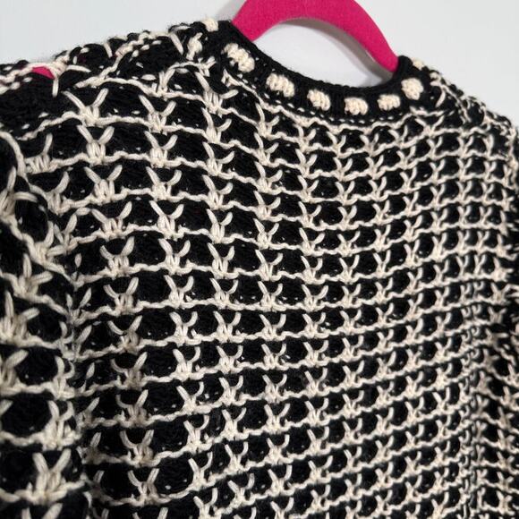 J.Crew Handknit Wool Cardigan Lady Jacket L Parisian Inspired Textured Knit - Picture 7 of 11